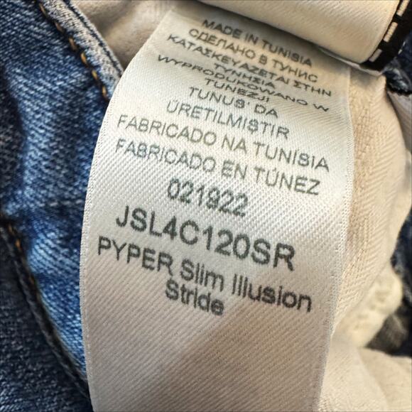 7 for All Mankind Jeans Women's Sz 28 Blue Pyper Slim Illusion Low Rise Skinny - Picture 13 of 13